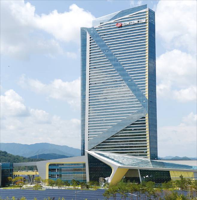 경북 김천 경북혁신도시에 있는 한국전력기술 전경. 한국전력기술 제공