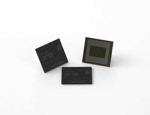 SK하이닉스가 28일 공개한 High-K EMC 소재를 사용한 고방열 D램. <SK하이닉스>
