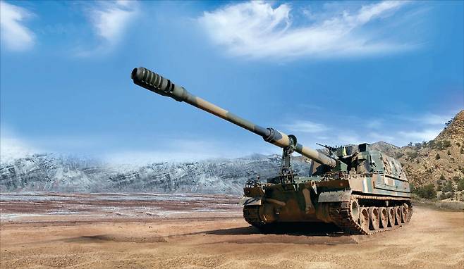 한화에어로스페이스를 방산 업종 최선호주로 꼽는 애널리스트가 다수다. 사진은 한화에어로스페이스 K9 자주포.  (한화에어로스페이스 제공)