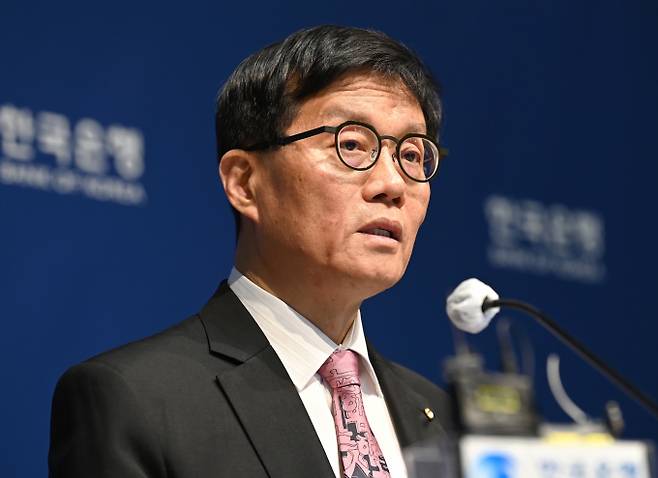 이창용 한국은행 총재가 지난 5월29일 서울 중구 한국은행에서 열린 금통위 금리 결정에 대한 기자간담회에서 발언하고 있다./사진=뉴스1