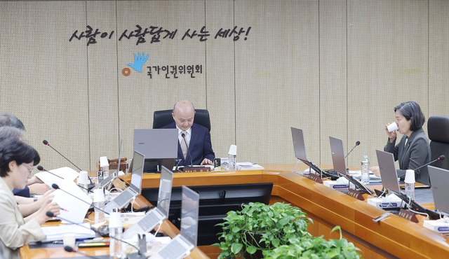 인권위 전원위원회. 연합뉴스