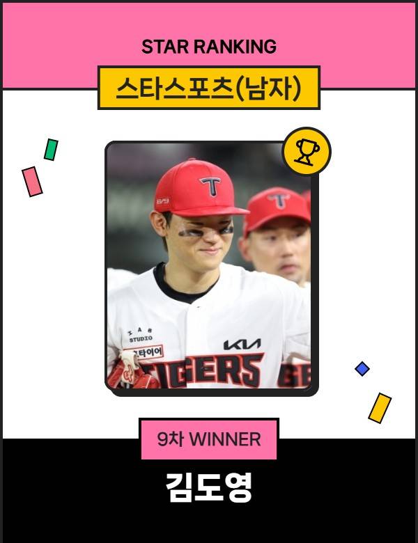 스타랭킹 스타스포츠 남자 9차 1위 김도영. /사진=스타뉴스
