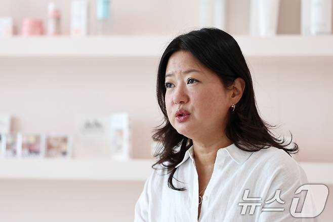 정새라 랜딩인터내셔널 대표가 서울 성동구 한국지사에서 뉴스1과 인터뷰하고 있다. 2025.8.25/뉴스1 ⓒ News1 구윤성 기자