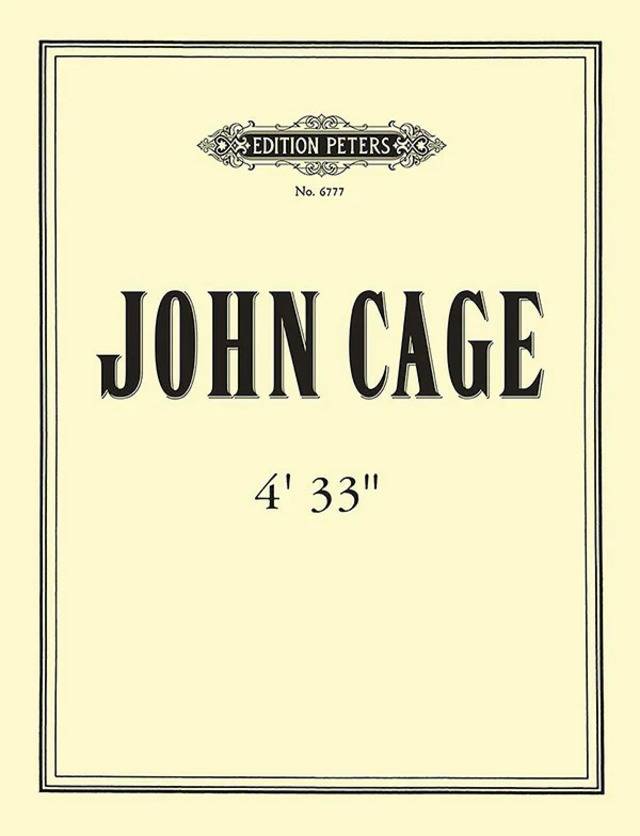 존 케이지 '4분 33초' 악보. (출처: John Cage, 1952, Public domain, via Wikimedia Commons)