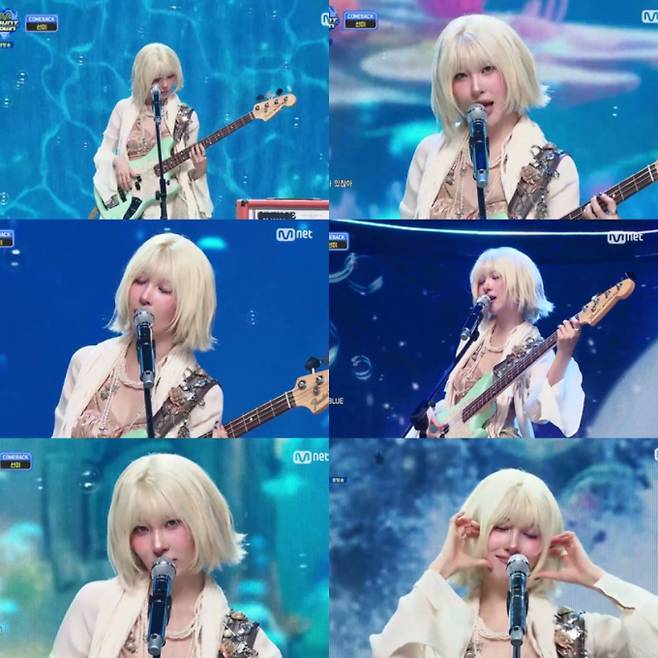 선미, ‘엠카’서 파격 비주얼 선보여(제공: Mnet)