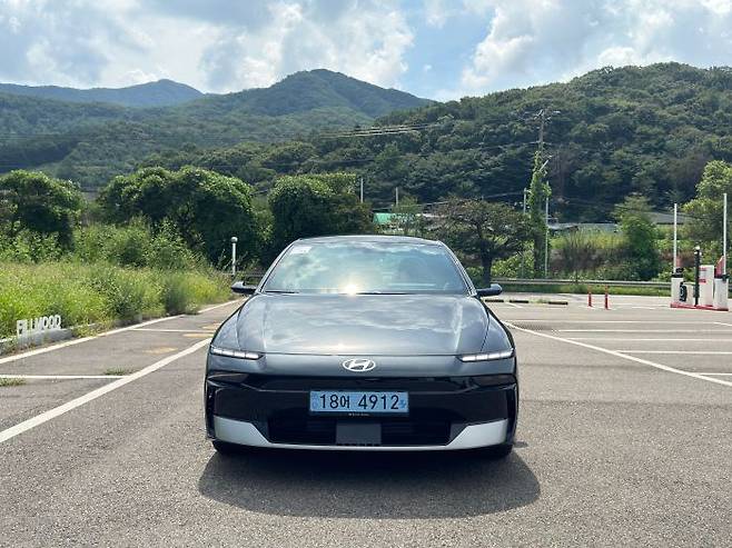 아이오닉 6 전면 ⓒ데일리안 편은지 기자
