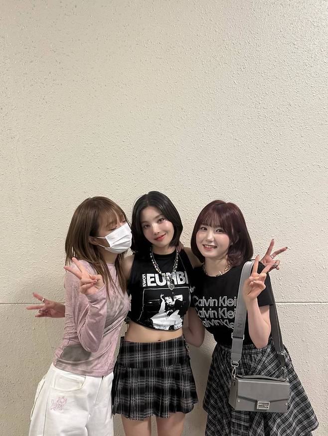 최예나, 권은비, 히토미 /사진=권은비 소셜미디