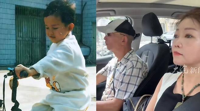 4살 때 실종된 아들을 찾는 중국 부부. (SCMP 갈무리)