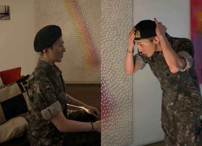 ‘예비군 6년차’ 지드래곤, 힙한 ‘군복핏’ (출처: 지드래곤 부계정)