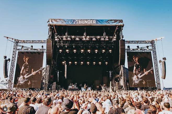 데프 레퍼드·니켈백 등이 출연했던 보드워크 록 페스티벌 전경
(사진 boardwalkrockfest 인스타그램)