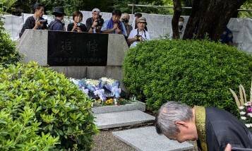 지난해 일본 도쿄 스미다구 요코아미초 공원에서 열린 간토대지진 101년 조선인 희생자 추도식전 행사. 도쿄/홍석재 특파원