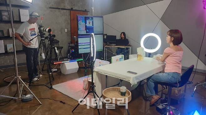 유니토아 라이브커머스 스튜디오. (사진=김응태 기자)