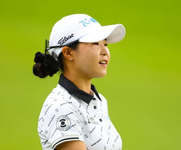 2025년 한국여자프로골프(KLPGA) 투어 제14회 KG 레이디스 오픈 우승 경쟁에 뛰어든 고지원 프로가 2라운드에서 경기하는 모습이다. 사진제공=KLPGA