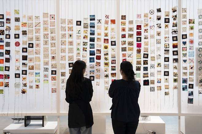 규슈대학교(Kyushu University), 텍스타일 카토그래피 실로 그린 지도(Textiles Cartographies)(2025) /광주디자인비엔날레