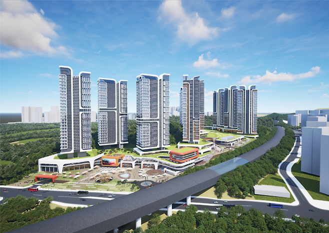 화성동탄 헬스케어 리츠 프로젝트 조감도 <사진==엠디엠>