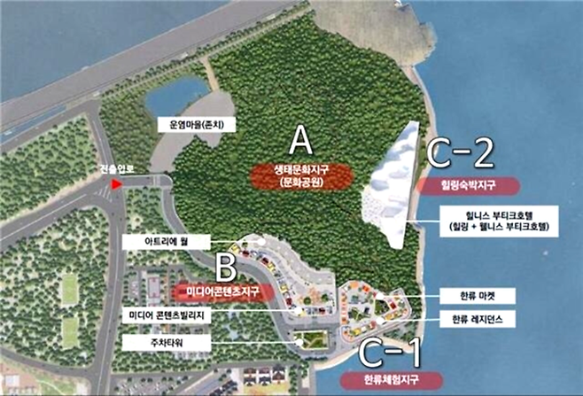 ▲&nbsp;에코비우스 개발사업 계획도./자료=인천경제자유구역청