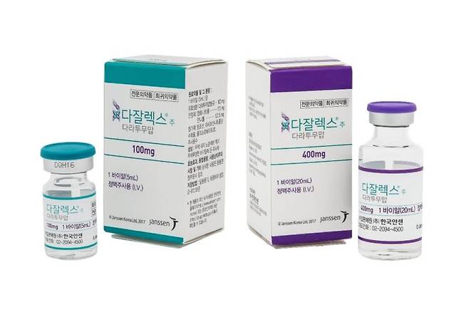 다잘렉스주 정맥주사. [사진=한국얀센]