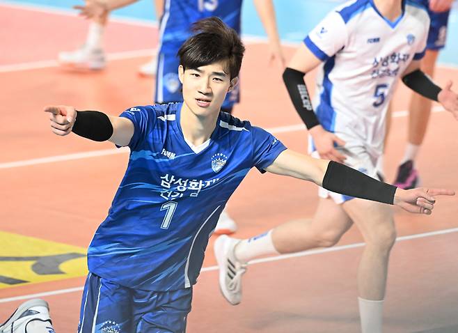 삼성화재 김우진. 사진 | 한국배구연맹