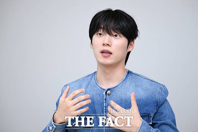 윤재찬은 '트라이'에서 럭비부 2학년 도형식 역을 맡아 극을 이끌었다. /서예원 기자