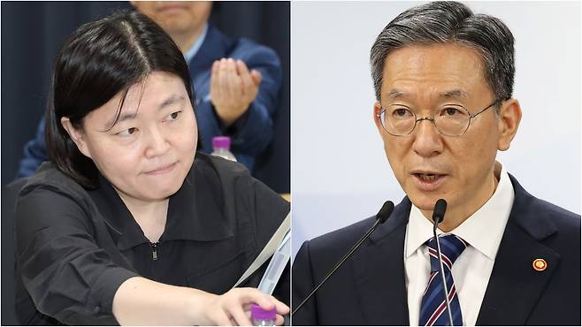 임은정 동부지검장, 정성호 법무부 장관 /뉴스1·장련성 기자