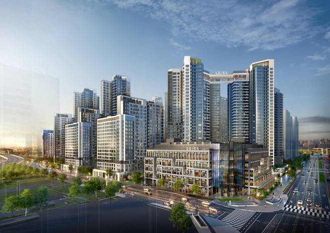 서울 송파구 신천동 '잠실르엘' 투시도. 사진=롯데건설