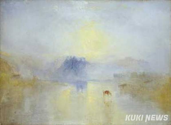 조셉 말로드 월리엄 터너, <노럼 성 일출 Norham Castle, Sunrise>, 1845년경, 캔버스에 유채, 테이트 브리튼