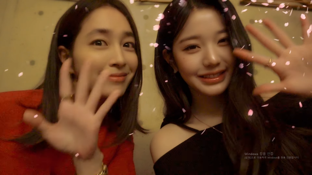 배우 이민정(왼쪽)과 그룹 아이브 멤버 장원영이 모임을 가졌다. / 유튜브 채널 '강밍경'