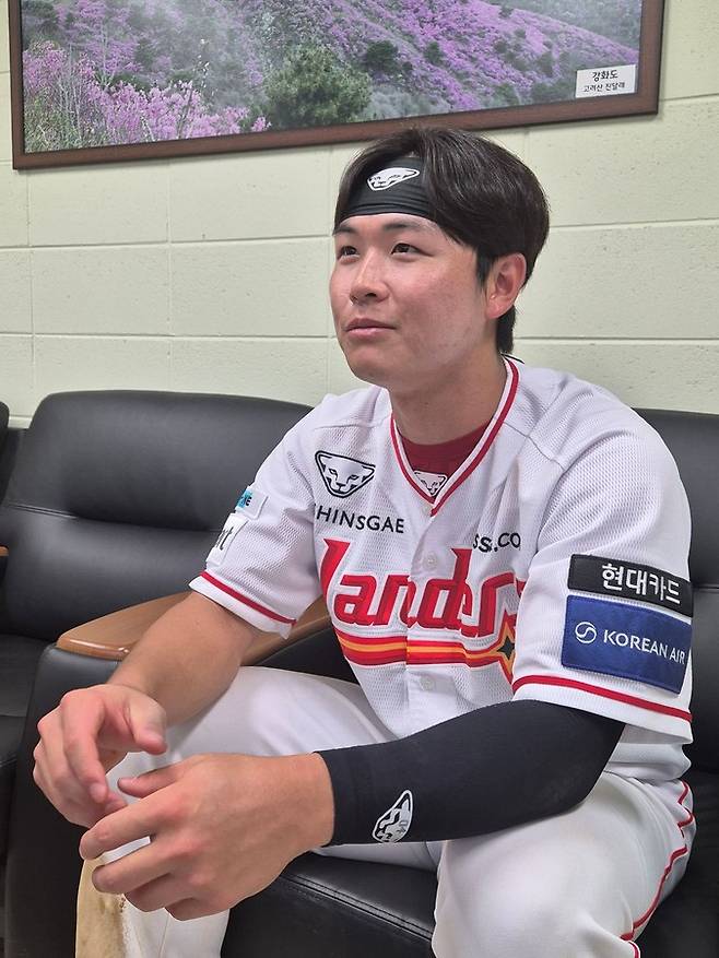 ▲ 수술을 성공적으로 마치고 돌아온 김정민은 몸 상태에 대해 자신하면서 내년 1군 진입에 대한 욕심을 숨기지 않았다 ⓒSSG랜더스