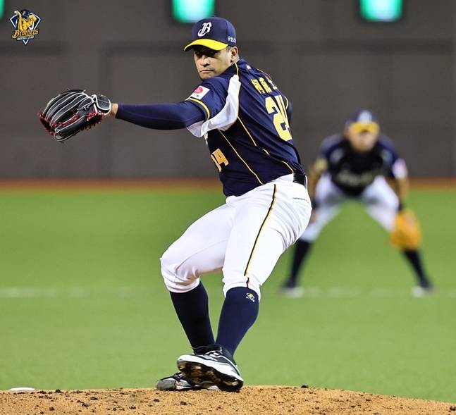 지난 29일 쿠에바스의 등판 모습. /사진=중신 브라더스 공식 SNS