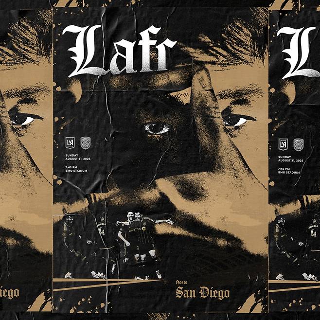 손흥민을 전면에 내세운 LAFC의 샌디에이고전 매치데이 포스터. /사진=LAFC 공식 사회관계망서비스(SNS)