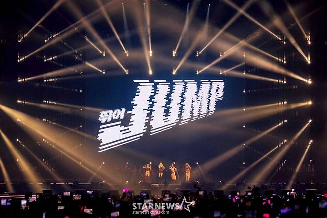 걸그룹 블랙핑크가 경기 고양시 일산서구 고양종합운동장 주경기장에서 진행된 '월드 투어 <데드라인> 인 고양' 콘서트에서 멋진 무대를 펼치고 있다. /사진제공=YG엔터테인먼트 2025.07.06 /사진=이동훈 photoguy@