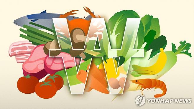 신선 식품 물가 (PG) [강민지 제작] 일러스트