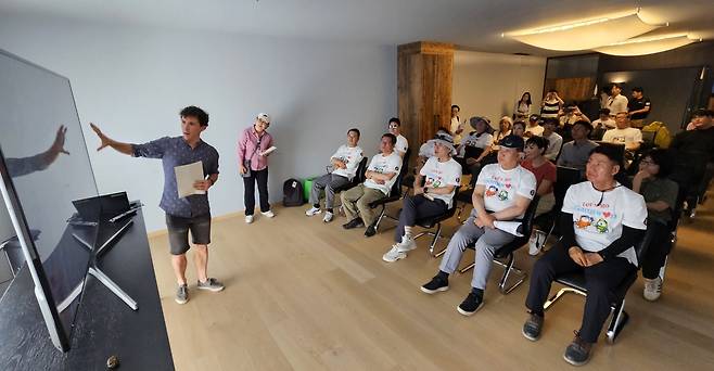 남티롤 돌로미티 자아저 알름 고원에서 진행된 현장 설명회 [촬영 이재현]