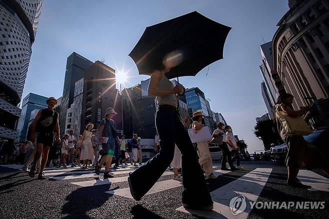 일본 도쿄 여름 풍경 [AFP 연합뉴스 자료사진. 재판매 및 DB 금지]