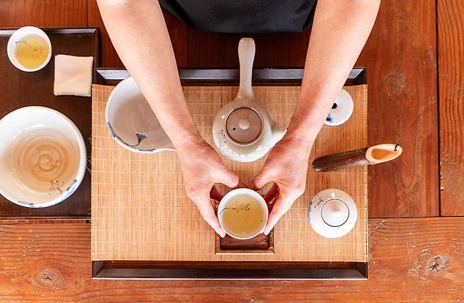 한옥촌의 다례 체험(사진=이효태)