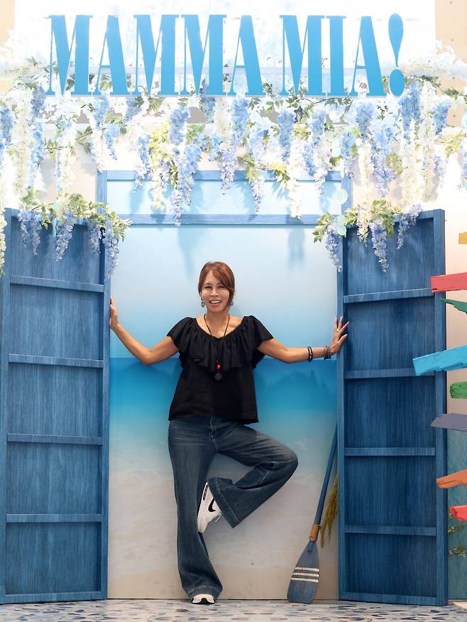 올해로 18년째 뮤지컬 '맘마미아!'에서 도나 역을 맡은 배우 최정원. 사진=최혁 기자