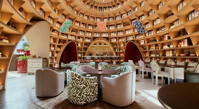 Le Cafe Louis Vuitton in Gangnam District, southern Seoul [SCREEN CAPTURE]