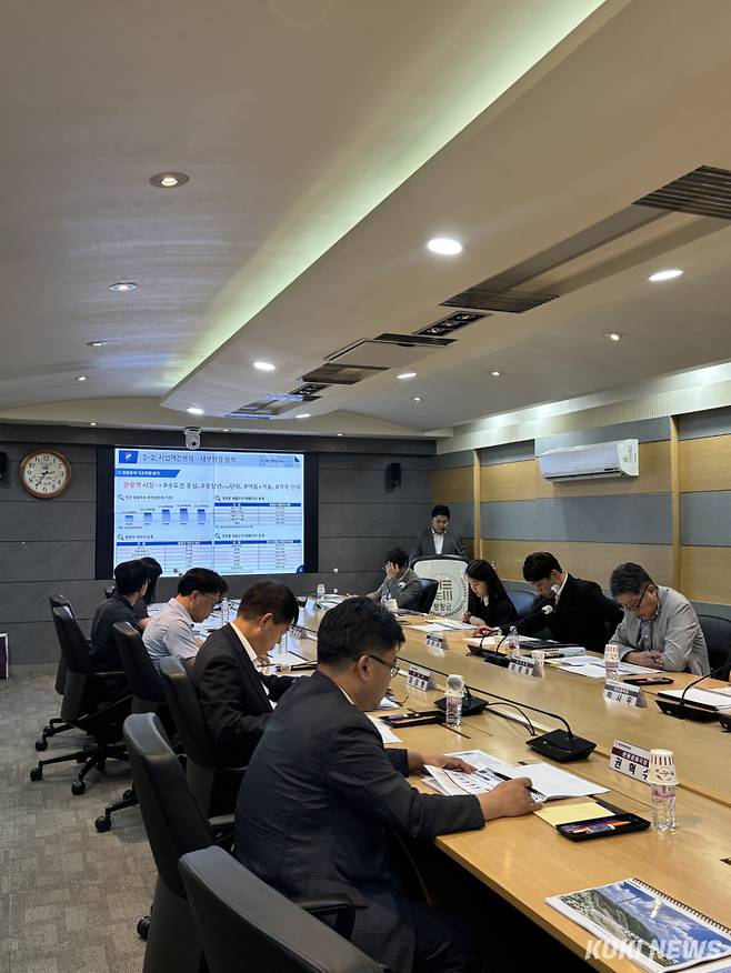 평창관광문화재단 중장기 발전 계획 수립 연구용역 중간 보고회. (사진=평창군)