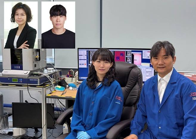 (왼쪽부터)KAIST 신소재공학과 박상희 교수, 박성환 박사과정 학생, 공채원 박사과정 학생, 홍승범 교수. KAIST