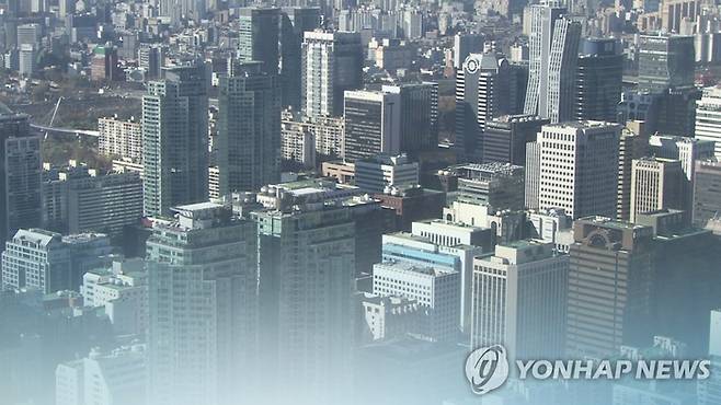 기업 건물이 밀집된 서울 시내 전경 [사진=연합뉴스]