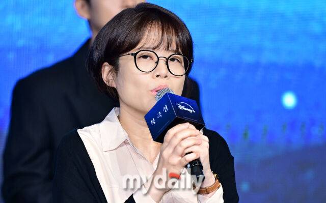 김희원 감독이 2일 서울 종로구 포시즌스 호텔에서 진행된 디즈니 플러스 오리지널 시리즈 '북극성' 제작발표회에 참석했다. / 한혁승 기자(hanfoto@mydaily.co.kr)