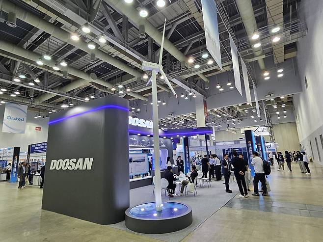 ‘2025 해상풍력 공급망 컨퍼런스’ 두산에너빌리티 부스. 박혜원 기자