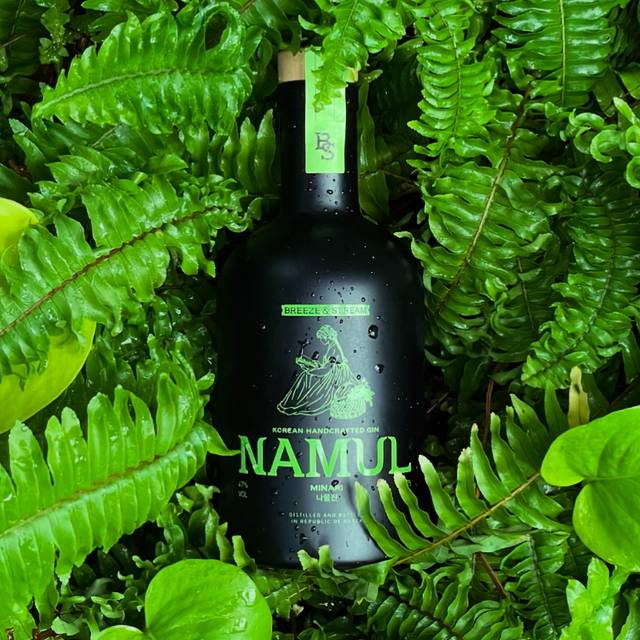 강원 인제 브리즈앤스트림에서 우리 산나물로 만드는 증류주 ‘나물진’.