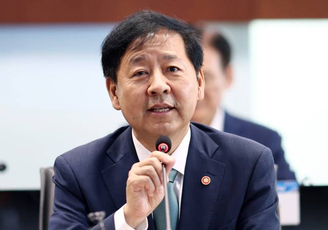 구윤철 경제부총리 겸 기획재정부 장관이 지난달 28일 서울 포스트타워에서 열린 초혁신 경제 구현을 위한 공기업 기관장 워크숍에서 발언하고 있다. 연합뉴스.