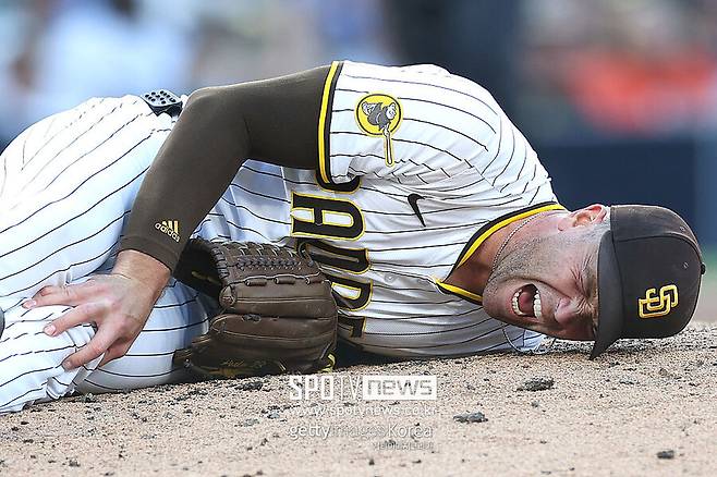 ▲ 샌디에이고 불펜투수 제이슨 애덤이 허벅지 부상으로 시즌아웃됐다.