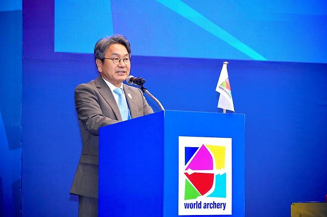 환영사 하는 강기정 광주시장 [광주시 제공. 재판매 및 DB 금지]