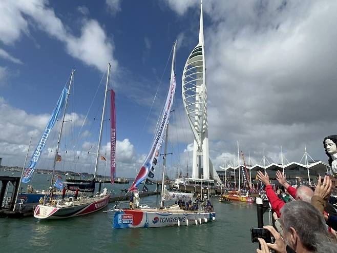 '경남통영호' 클리퍼 세계일주 요트대회 참가 [통영시 제공. 재판매 및 DB 금지]