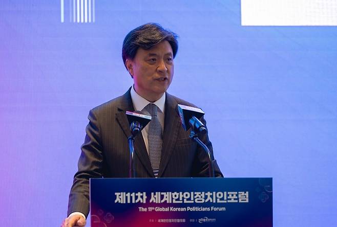 환영사 하는 김영근 재외동포협력센터장 [재외동포협력센터 제공. 재판매 및 DB 금지]