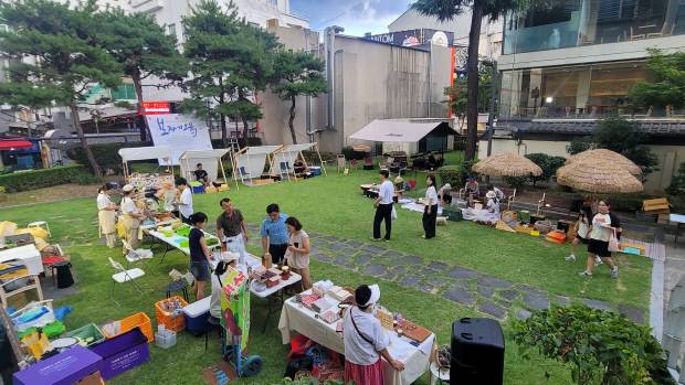 지난 30일 광주청소년삶디자인센터에서 열린 ‘보자기장’ 행사 모습.