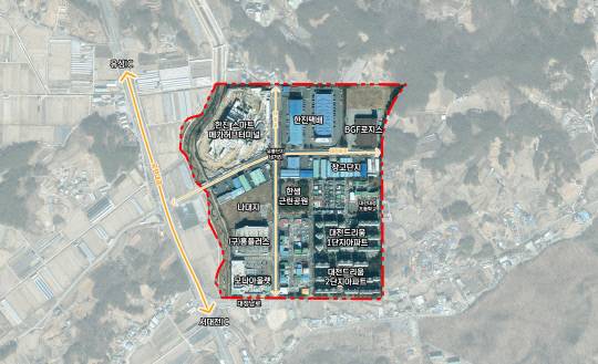 대전 유성구 대정동 대전종합물류단지 위치도. 대전시 제공